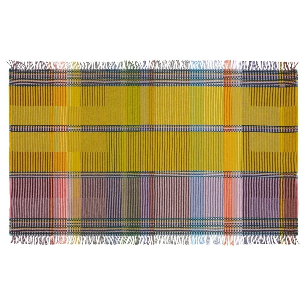 Vibrant Plaid Throw Blanket - Picture 6 of 7